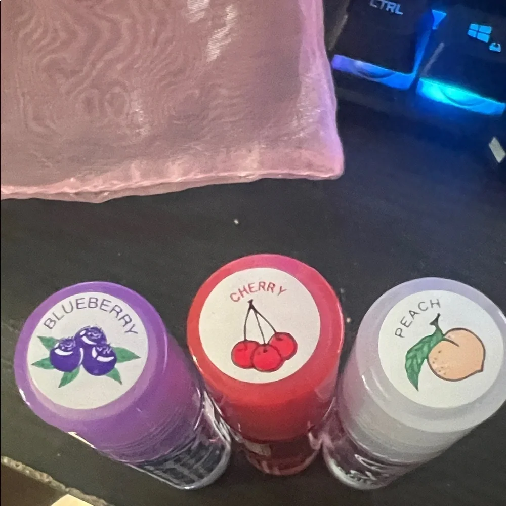 Lip Gloss Set - Red, Purple, Clear